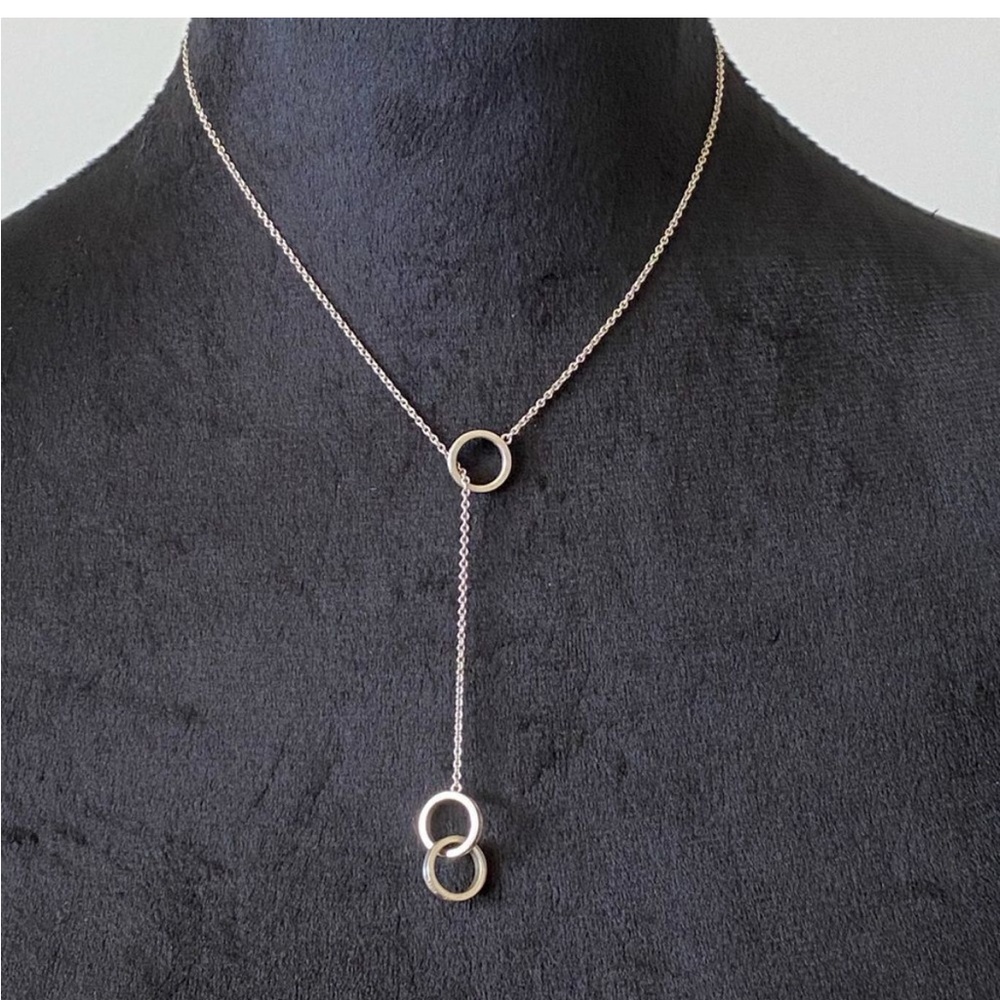 Vintage Tiffany & Co 1837 Interlocking Circles Lariat Necklace